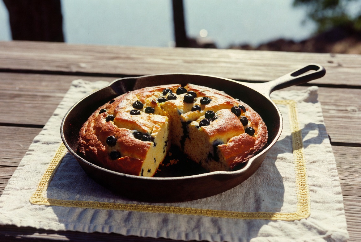 Sweet Blueberry Southern Cornbread